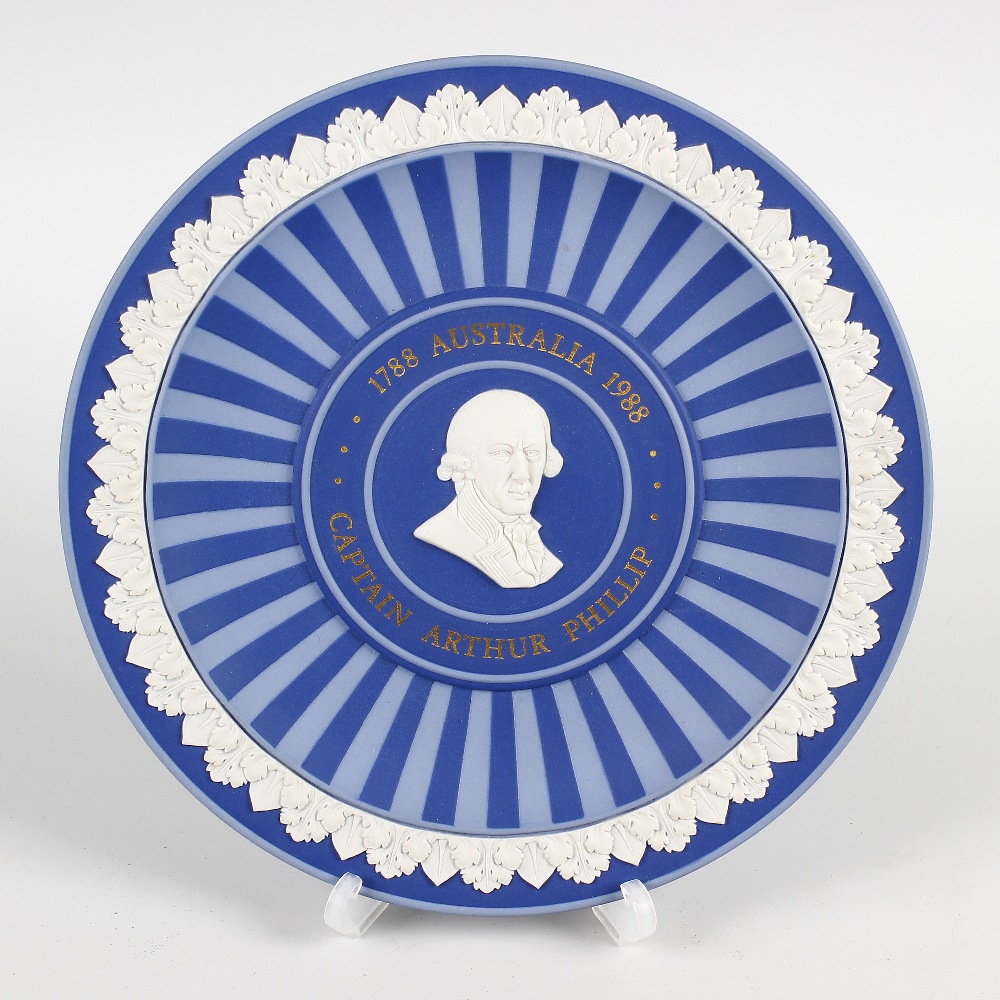 Australian interest: two Wedgwood limited edition plates. The first commemorating Captain Arthur