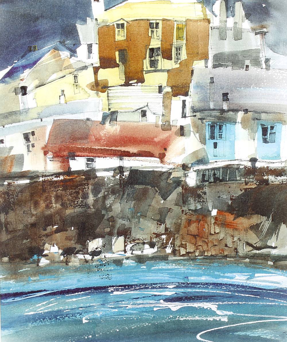 Sue Howells (1948-)'Polperro Harbour'Limited edition print 1/4Signed and dated 9913.5 x 11.25 (34.