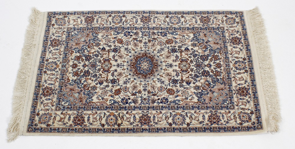 A group of three rugs. Two Belouch or Afghan rugs of similar design having central field of spaced - Image 3 of 3