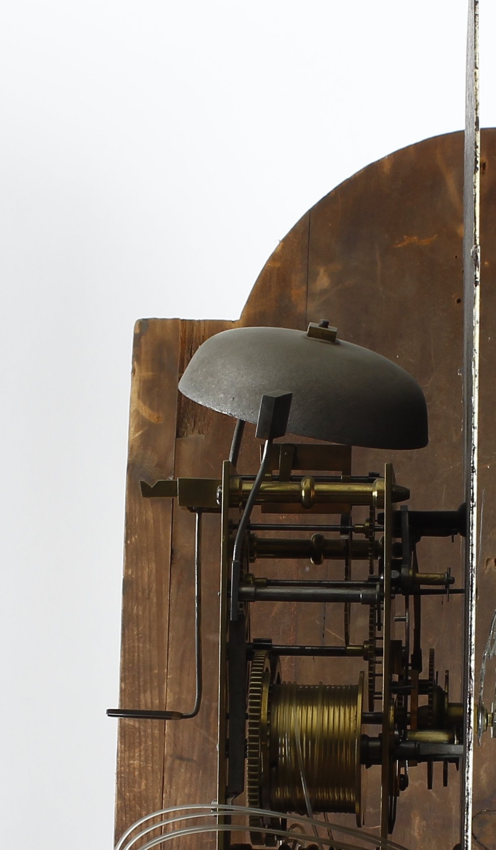 An early 19th century oak and mahogany-cased 8-day painted dial longcase clock George Stacey, - Image 5 of 5