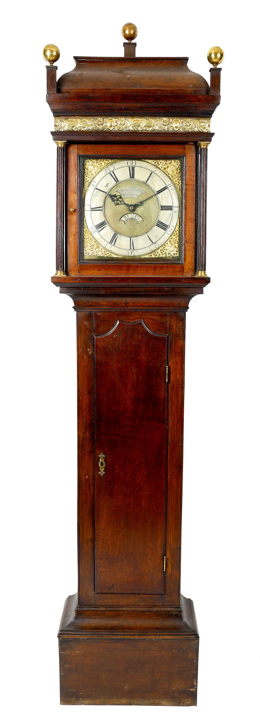 A George III oak cased 30-hour longcase clock. Henry Payton, Bromsgrove, circa 1760. The 11-inch