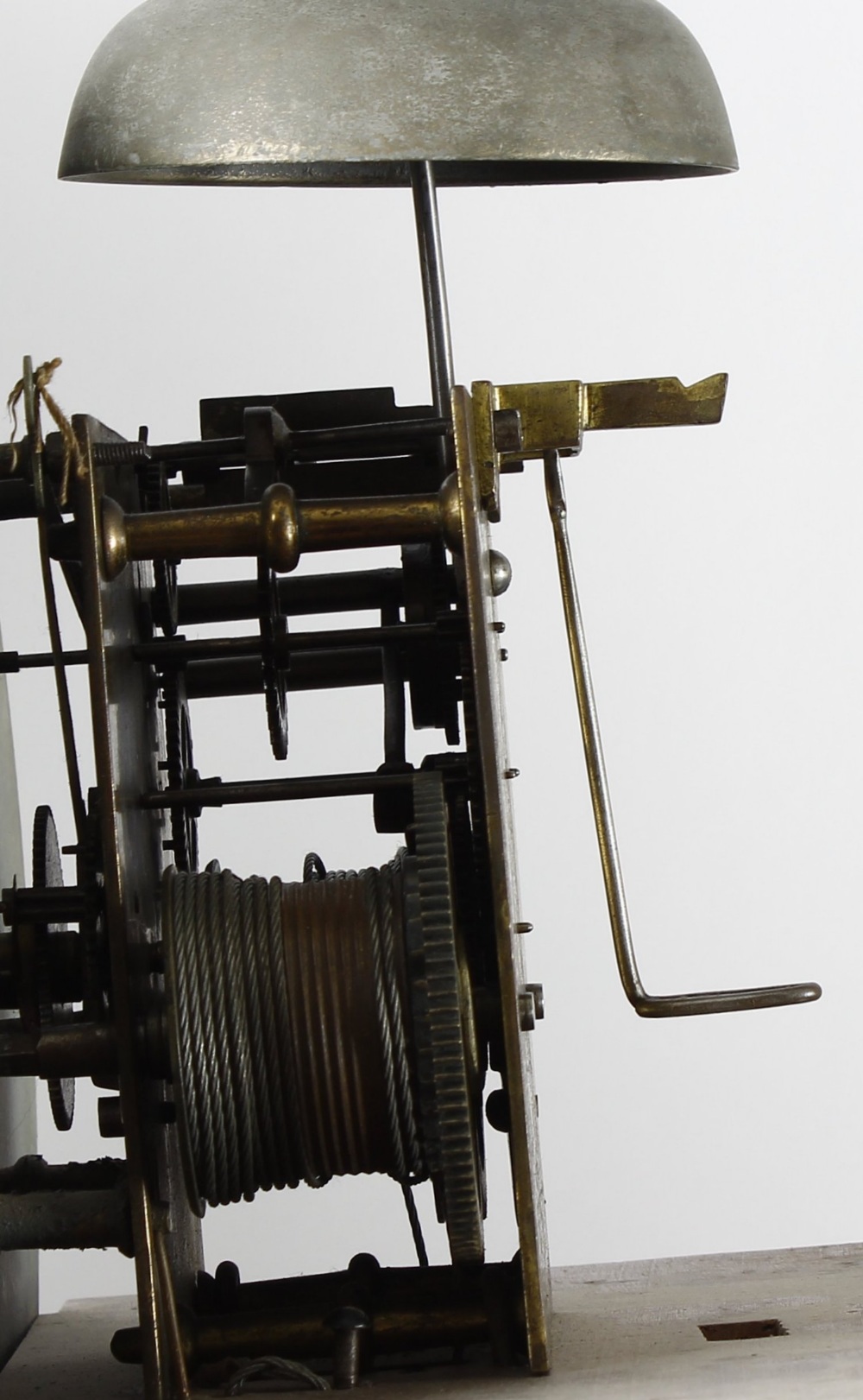 An early 19th century oak and mahogany-cased 8-day brass dial longcase clock Simeon Shole, Deptford, - Image 5 of 5