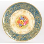 A Royal Worcester cabinet plate decorate