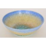 A Ruskin Pottery crystalline glaze bowl