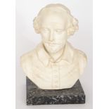 A late 19th Century Parian ware bust of