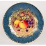 A Royal Worcester cabinet plate hand pai