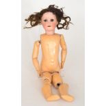 A Max Handwerck bisque head doll, open c