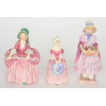 Three Royal Doulton lady figurines compr