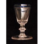 A late Georgian gin glass circa 1800 wit