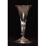 An 18th Century drinking glass circa 174