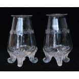 A pair of late 19th Century clear crysta