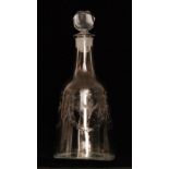 An 18th Century clear crystal glass deca