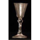 An 18th Century drinking glass circa 174