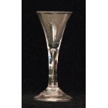 An 18th Century drinking glass circa 174