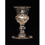 A small 18th Century 'tot' drinking glas