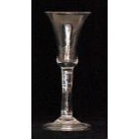 An 18th Century drinking glass circa 174