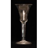 An 18th Century drinking glass circa 174