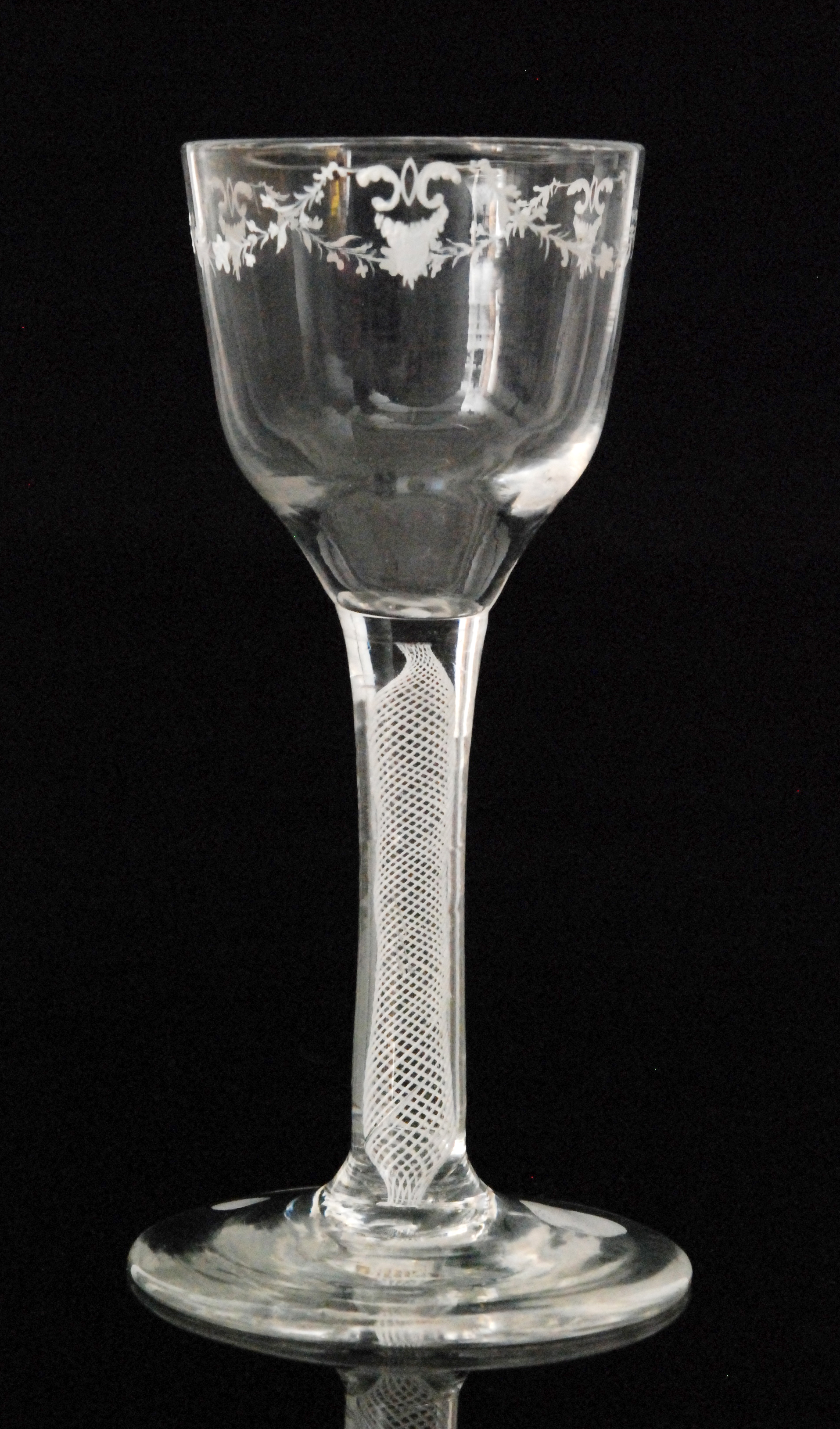 An 18th Century drinking glass circa 177