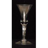 An 18th Century drinking glass circa 174