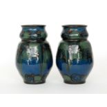 A pair of Danico Danish studio pottery v