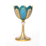 A 19th Century Bohemian pedestal goblet