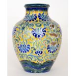 A 20th Century stoneware baluster vase d