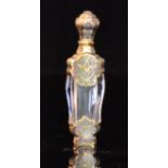 A late 19th Century white and gilt metal