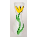 A Contemporary Kosta Boda glass vase of