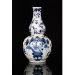 An early 20th Century Chinese blue and w