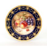 A Royal Worcester cabinet plate decorate