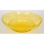 A 1930s Thomas Webb & Sons bowl of shall