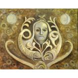 NEVILLE HICKMAN - Mask, oil on canvas, s