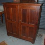 A 1930s oak office linen or plans chest,