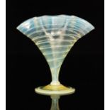A late 19th Century straw opal vase, pos