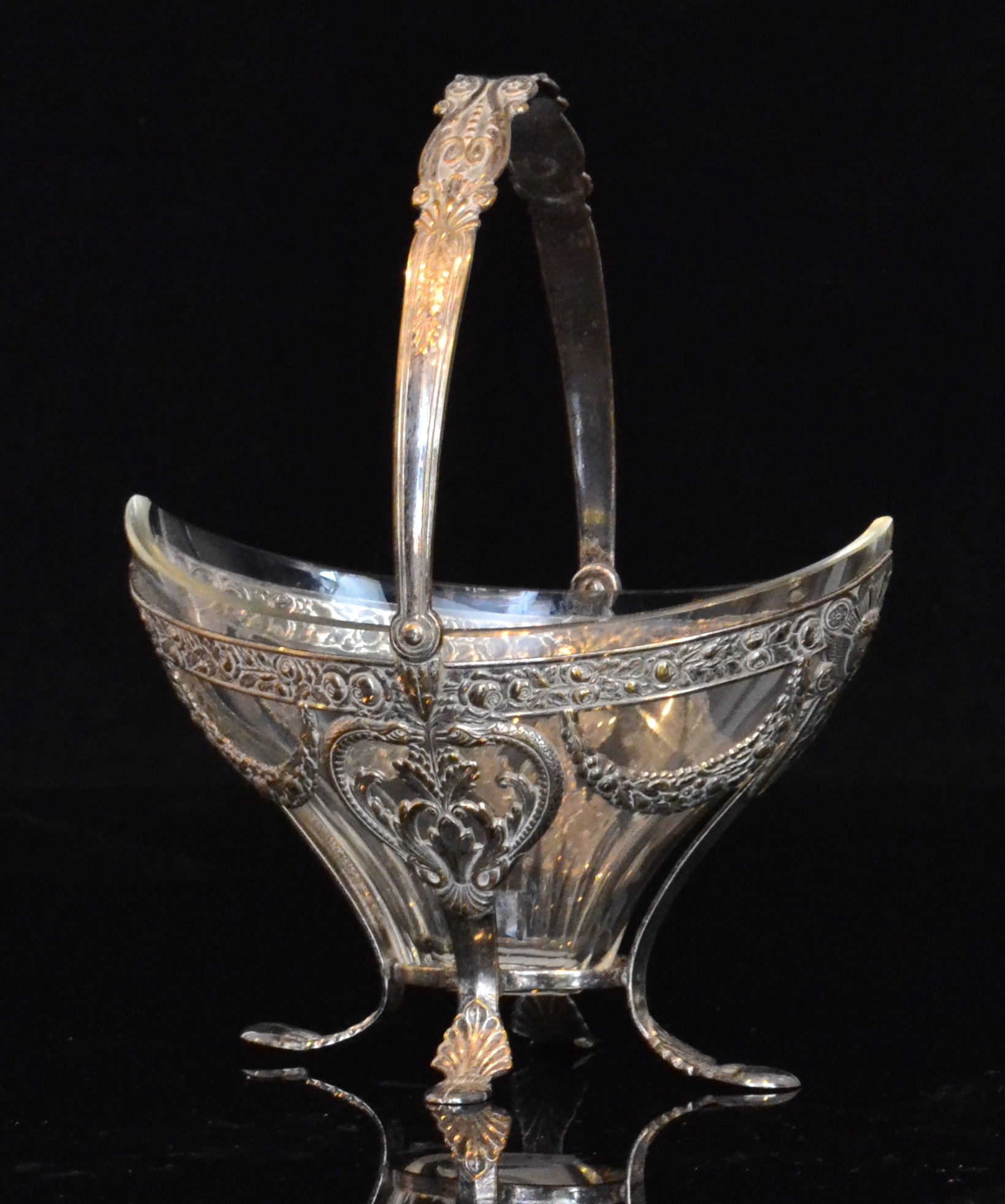 An early 20th Century silver plated swin