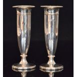 A pair of George V hallmarked silver ped