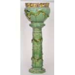 A late 19th Century jardiniere and pedes