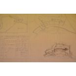 A large quantity of architectural plans