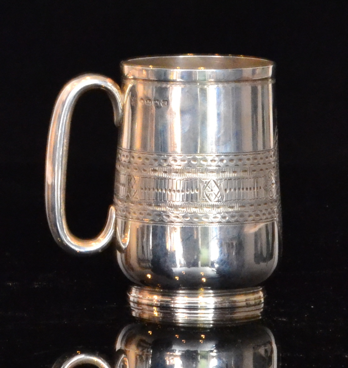 A Victorian hallmarked silver christenin