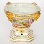 A 19th Century Derby pedestal vase decor