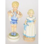 Two Royal Worcester Freda Doughty figuri