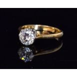 An 18ct diamond solitaire ring, brillian