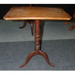 An early 19th Century mahogany snap-top