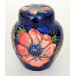 A small Moorcroft ginger jar and cover d