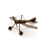 A trench art model of a German Taube aer