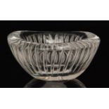 Vicki Lindstrand - Kosta - A post-war Ariel clear crystal glass bowl of circular form with wave