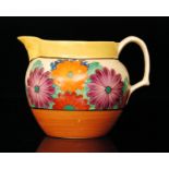 Clarice Cliff - Gayday - A Perth shape jug circa 1930, hand painted with stylised flowers and