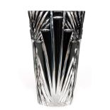 Attributed to John Wadsworth - Stevens & Williams - A 1930s Art Deco glass vase of cylindrical