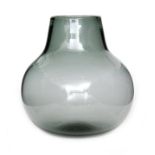 Keith Murray - Stevens & Williams Royal Brierley - A 1930s glass vase of ovoid form rising to a