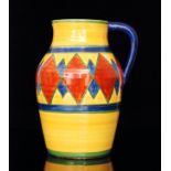 Clarice Cliff - Original Bizarre - A single handled Lotus jug circa 1927,